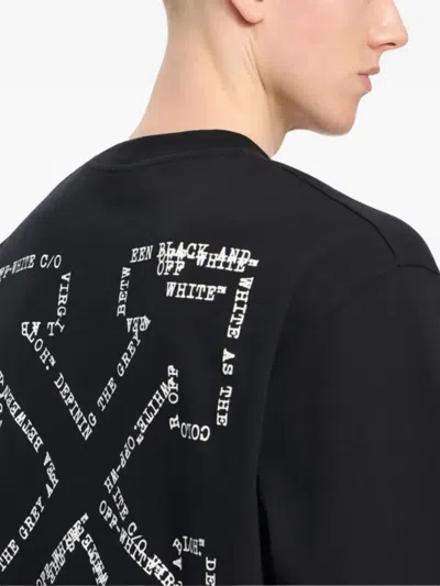Off-white Off White Minimally Styled Short Sleeve T-shirt For Men In Black