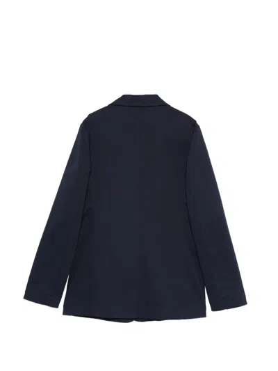 Aspesi Single-breasted Blazer In Blue
