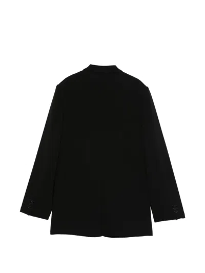 Aspesi Single-breasted Blazer In Black