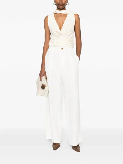 P.a.r.o.s.h Button Trousers In White