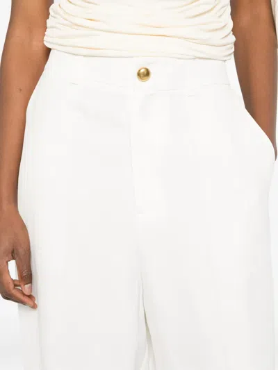 P.a.r.o.s.h Button Trousers In White
