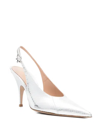 Gianvito Rossi Sofia Point Reptile-effect Pumps In Multi