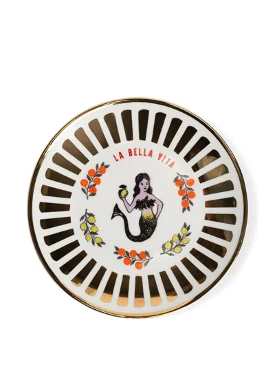 Bitossi Home Little Printed Plates Set In Multi