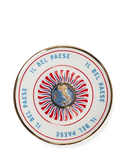 Bitossi Home Little Printed Plates Set In Multi