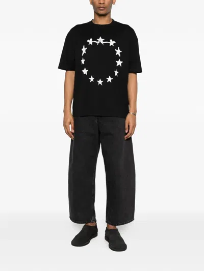 Etudes Studio Star-graphic T-shirt In Black
