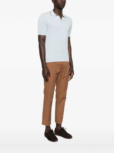 Gran Sasso Polo-collar T-shirt In Blue