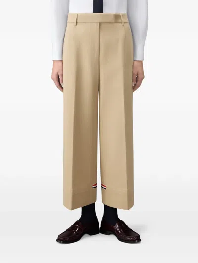 Thom Browne Stripe Chino Pants In Neutral