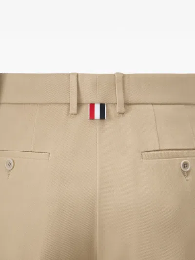 Thom Browne Stripe Chino Pants In Neutral