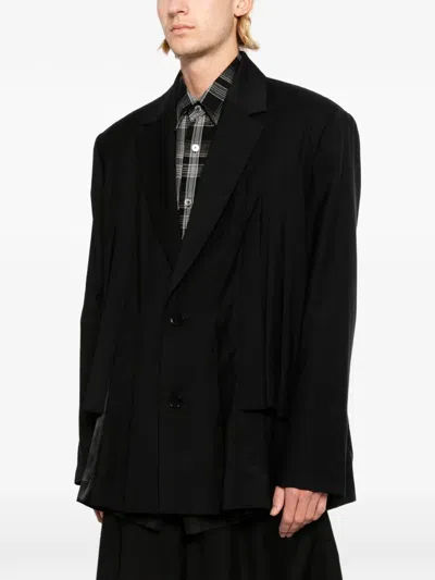Feng Chen Wang Wool Blazer In Brown