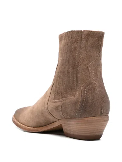 Julie Dee Pointed Boots In Blue