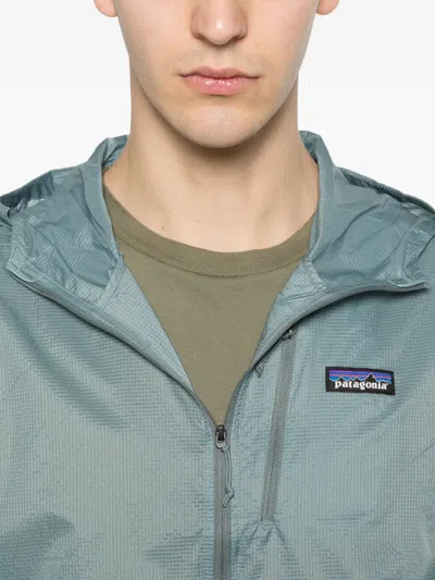 Patagonia Waterproof 3-layer Boulder Fork Jacket With Adjustable Features In Gray