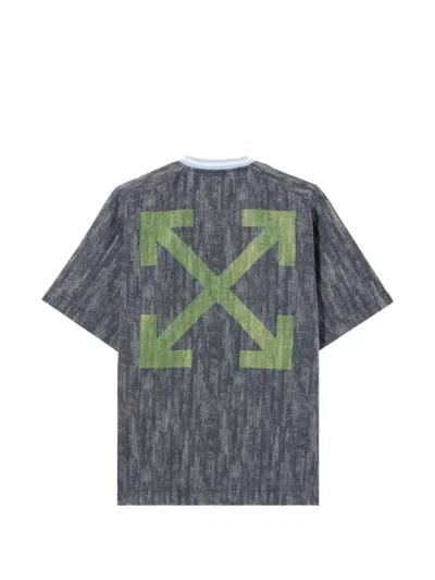 Off-white Ss_switch Off Arrow T-shirt In Blue