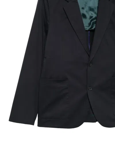 Ps By Paul Smith Buttoned Blazer In Blue