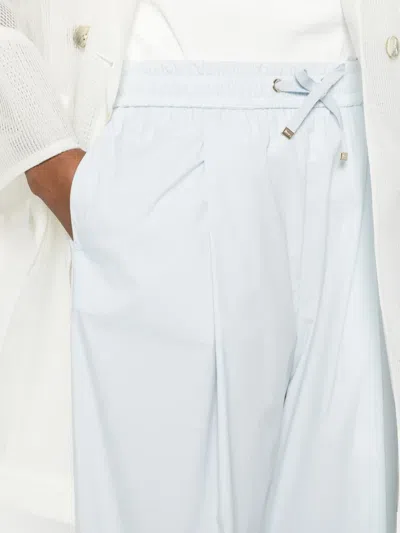 Herno Polyamide Elastane Drawstring-fastening Trousers In Blue