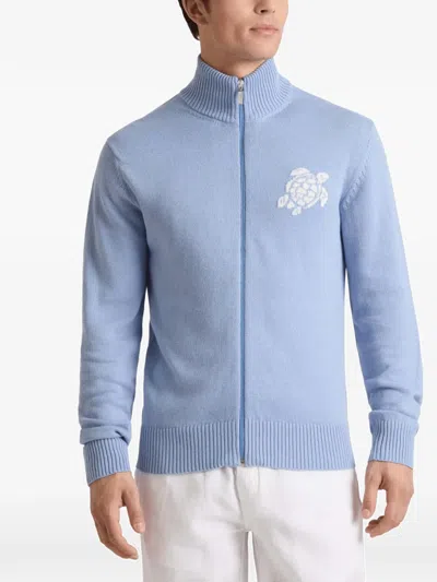 Vilebrequin Zipped Cardigan In Blue