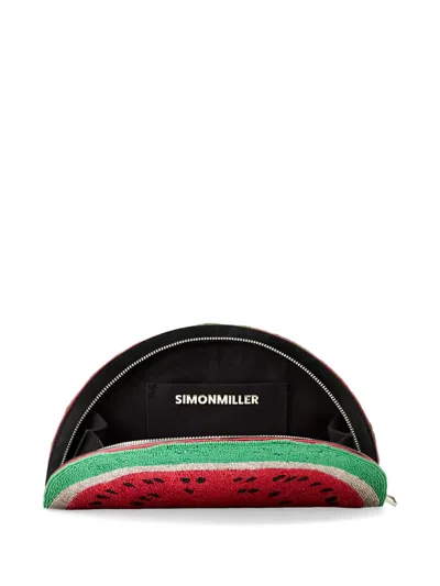 Simon Miller Lune Beaded Clutch Bag In Red