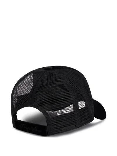 Philipp Plein Crystals Baseball Cap In Black