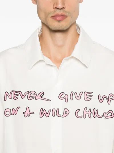 A.li.ás Cropped Short-sleeve Shirt In White