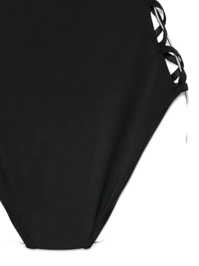 Norma Kamali One-shoulder Swimsuit In Black