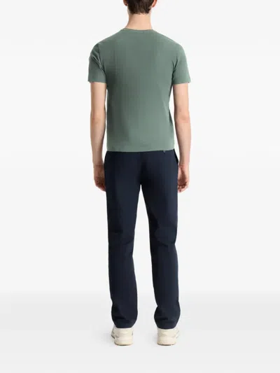 Fusalp Riviere Short-sleeve Plain Cotton T-shirt In Brown