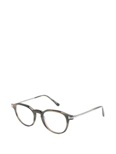 Tom Ford Round-frame Glasses In White