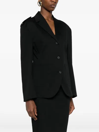 The M Brigida Button Jacket In Black