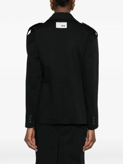 The M Brigida Button Jacket In Black