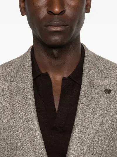 Gabriele Pasini Buttoned Blazer In Neutral