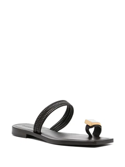 Donnari Braided-strap Sandals In Multi