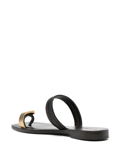 Donnari Braided-strap Sandals In Multi
