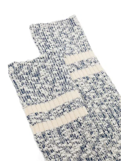 Anonymous Ism Stripe Socks In Gray