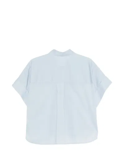 Closed Button-up Shirt In Blue