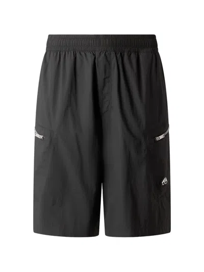 Moose Knuckles Flight Cargo Shorts In Black