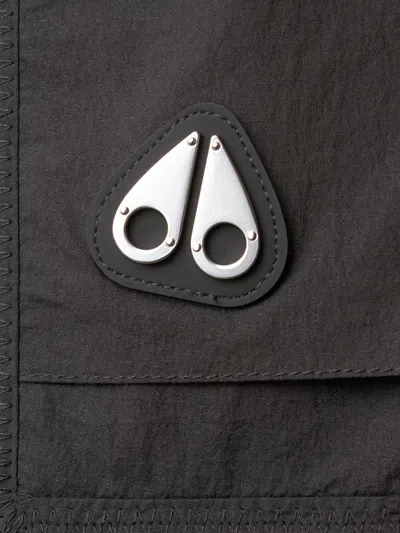 Moose Knuckles Flight Cargo Shorts In Black
