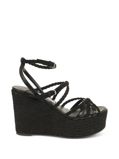 Jimmy Choo Sophisticated Woven Design Pumps With Adjustable Ankle Strap In Animal Print