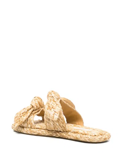 Zimmermann Carousel Flat Sandals Open Toe Braid In Neutral