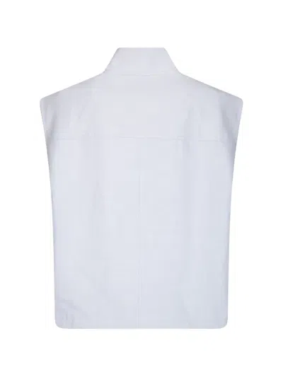 Samsoe & Samsoe Sakaila Zip Vest In White