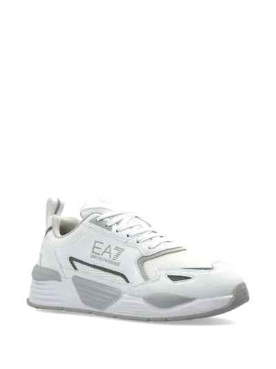 Ea7 Ace Runner Sneakers In White
