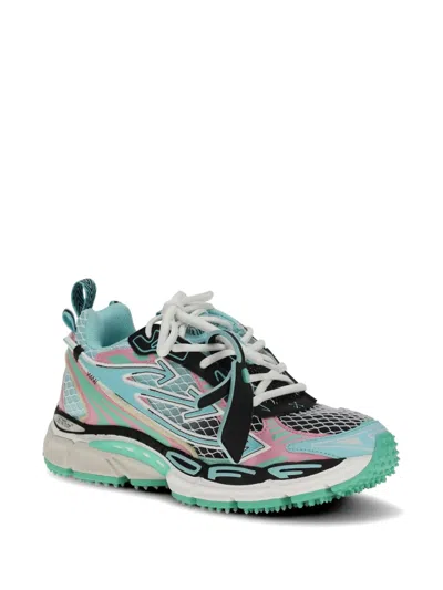 Off-white Multicolor Polyester Athletic Sneakers In Multi