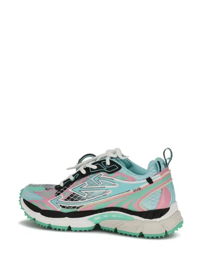 Off-white Multicolor Polyester Athletic Sneakers In Multi