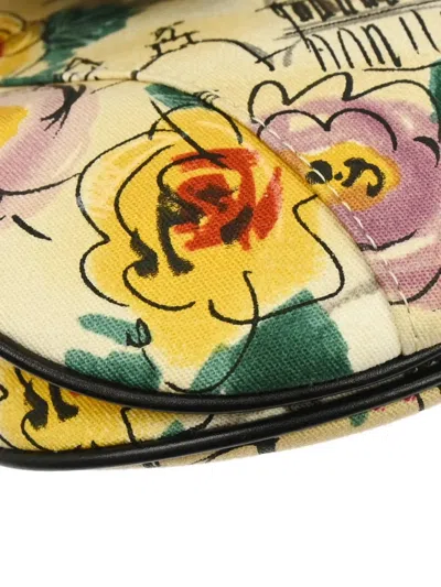 Pre-owned Dior 2005 Abstract-pattern Shoulder Bag In Neutral