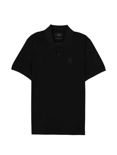 Belstaff Steel Polo Mercerised Cotton In Black