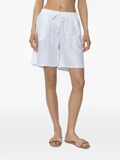 Hanro Essentials Drawstring-elasticated Shorts In White