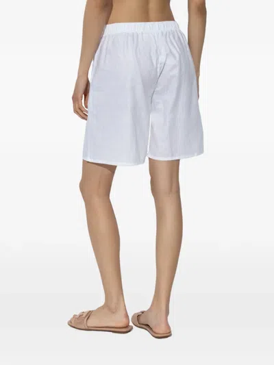 Hanro Essentials Drawstring-elasticated Shorts In White