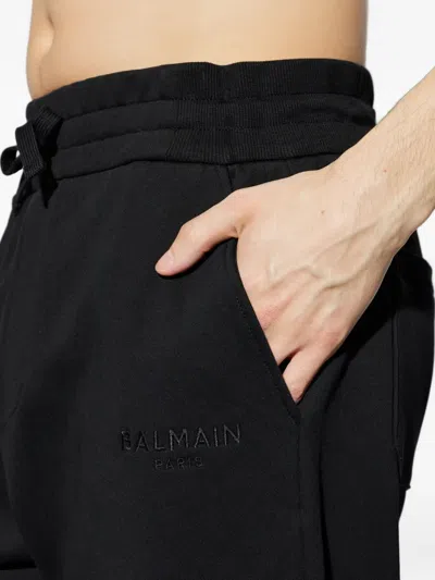 Balmain Drawstring Trousers In Black