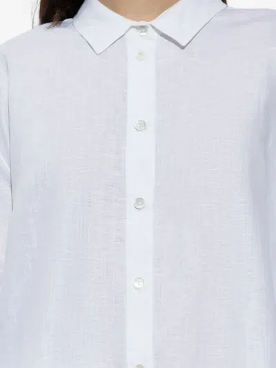 Hanro Drop-shoulder Button-up Shirt In Gray