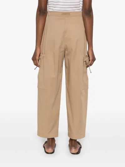 Max Mara Mxmlepre Cargo-pocket Trousers In Neutral