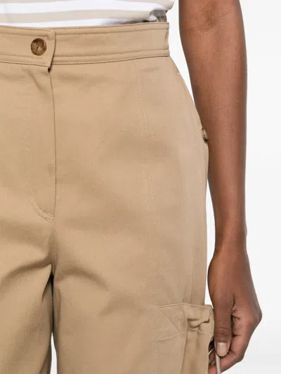 Max Mara Mxmlepre Cargo-pocket Trousers In Neutral
