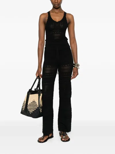 Ermanno Firenze Drawstring Trousers In Black