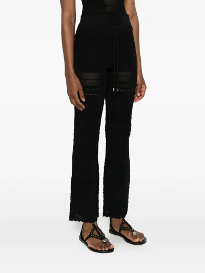 Ermanno Firenze Drawstring Trousers In Black